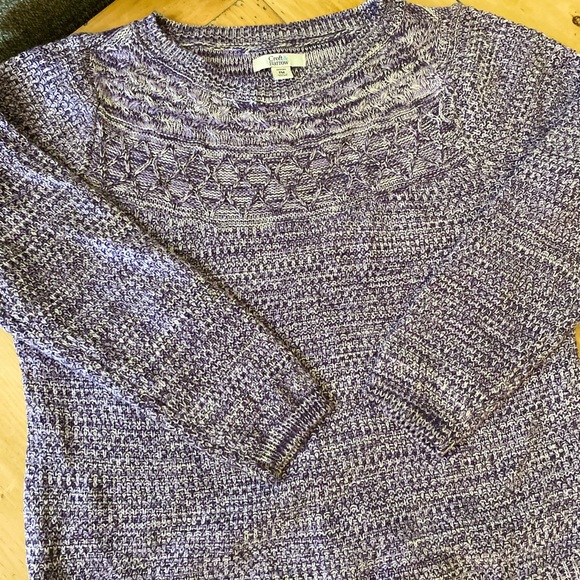 Croft and Borrow Purple Sweater size Petite Medium - Picture 2 of 4